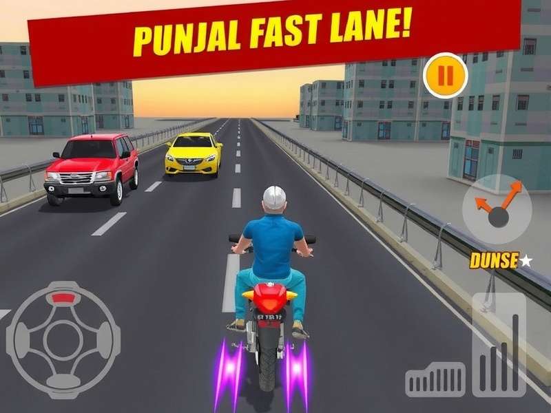 High-speed racing in Punjab Fast Lane Punjab Fast Lane Game Screenshot
